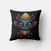 Mozaïek schattig klein figuur kussen (Achterkant)