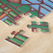 Mozaïek Schilderij Eiffeltoren Jigsaw Puzzels (Zijkant)