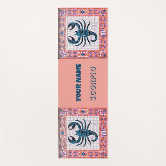 Mozaïek Schorpioen ontwerp Yogamat (Voorkant)