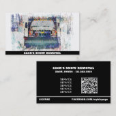 *~* Mozaïek Sneeuwverwijdering Sneeuwvrachtwagen A Visitekaartje (Voorkant / Achterkant)