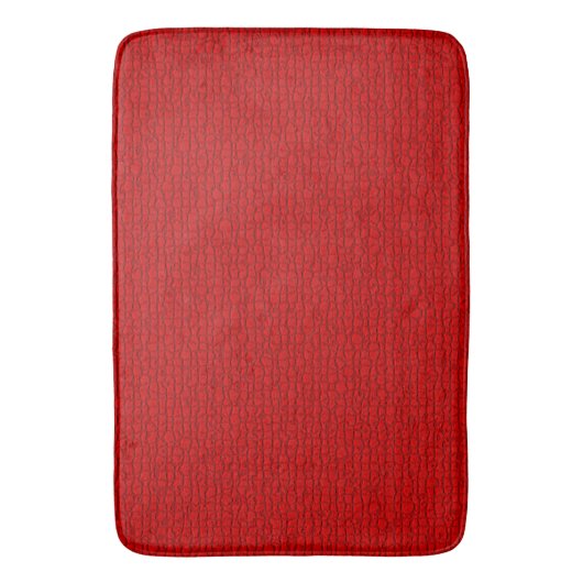 Mozaïek Solid Red Textured Pattern Badmat (Voorkant Verticaal)