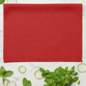 Mozaïek Solid Red Textured Pattern Theedoek (Gevouwen)