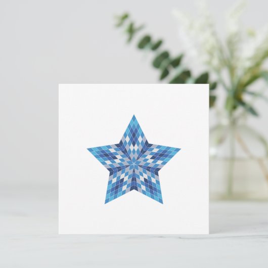  mozaïek Starburst Kaart (Staand voorkant)