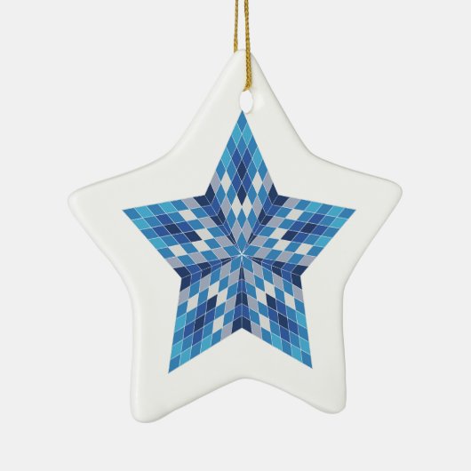 Mozaïek Starburst Keramisch Ornament (Rechts)
