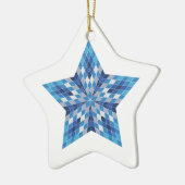 Mozaïek Starburst Keramisch Ornament (Links)