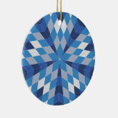 Mozaïek Starburst (patroon) Keramisch Ornament (Rechts)