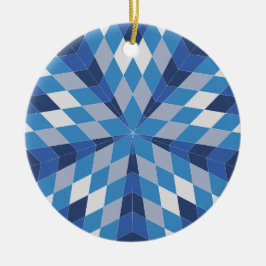 Mozaïek Starburst (patroon) Keramisch Ornament