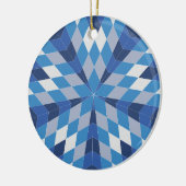 Mozaïek Starburst (patroon) Keramisch Ornament (Links)