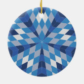 Mozaïek Starburst (patroon) Keramisch Ornament (Achterkant)
