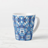 Mozaïek Starburst (patroon) Latte Mok (Rechterhoek)