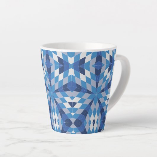 Mozaïek Starburst (patroon) Latte Mok (Rechterhoek)