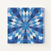 Mozaïek Starburst (patroon) Notitieboek (Achterkant)