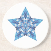 Mozaïek Starburst Zandsteen Onderzetter (Voorkant)