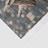 Mozaïek Steampunk Bruin Paard Koper A6L Decoupage Tissuepapier (Detail)