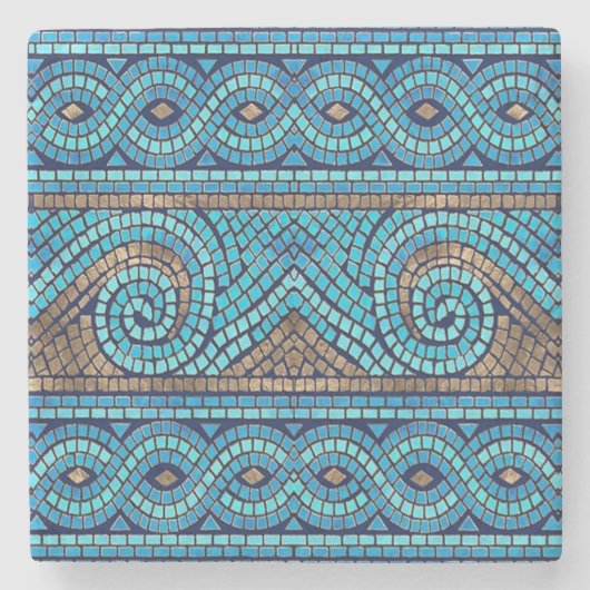 mozaïek stenen onderzetter (Voorkant)