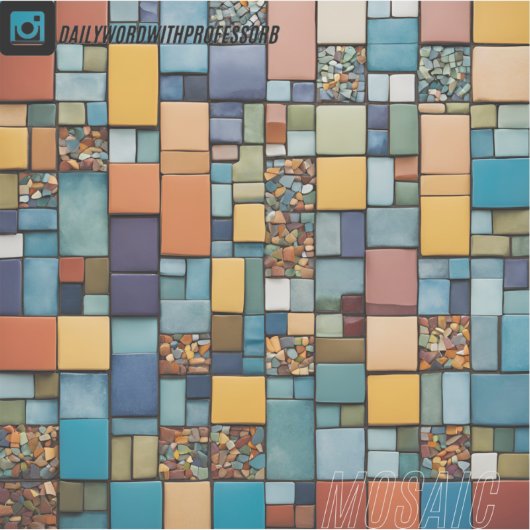 mozaïek Sticker (Voorkant)