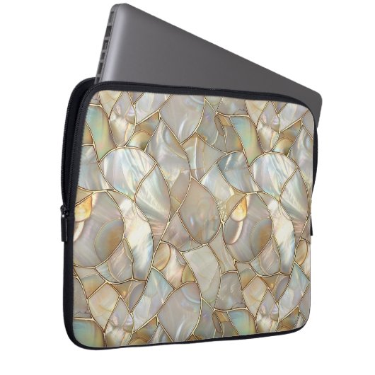 Mozaïek Stijl Moeder van Pearl Electronics Bag Laptop Sleeve (Voorkant Rechts)