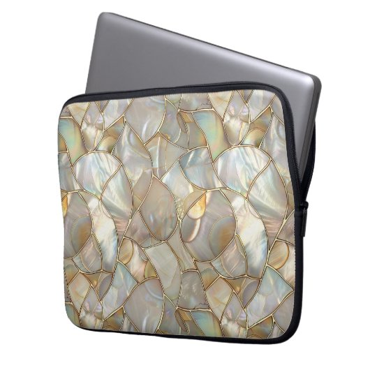 Mozaïek Stijl Moeder van Pearl Electronics Bag Laptop Sleeve (Voorkant Links)