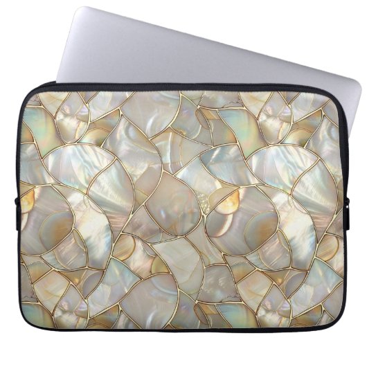 Mozaïek Stijl Moeder van Pearl Electronics Bag Laptop Sleeve (Voorkant)