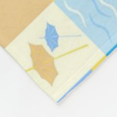 Mozaïek strand en oceaan geïnspireerd zomer fleece deken (Hoek)