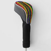 Mozaïek Stripes Golf Head Hoesje Golfheadcover (Schuin)