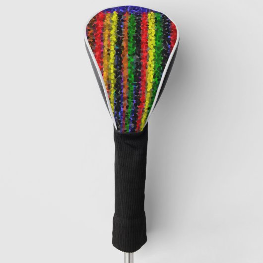 Mozaïek Stripes Golf Head Hoesje Golfheadcover (Voorkant)