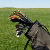 Mozaïek Stripes Golf Head Hoesje Golfheadcover (Insitu)