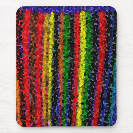 Mozaïek Stripes Mousepad Muismat (Voorkant)
