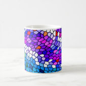 Mozaïek Tegel Patroon Paarse Blauwe Roze Mok (Center)