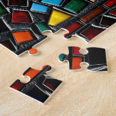 Mozaïek Tegel Style AI Art Romantische Omarm Legpuzzel (Zijkant)