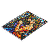 Mozaïek Tegel Style AI Art Romantische Omarm Notitieboek (Linkerzijde)