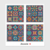 Mozaïek Tegels Flower 17 - 20 Sticker (Vel)