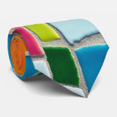 mozaïek tegels knoop stropdas (Opgerold)