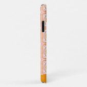 Mozaïek Tegels Roze Sinaasappel Gepersonaliseerd Case-Mate iPhone Case (Achterkant/rechts)