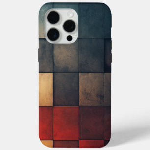🎨 Mozaïek Texturée in Kleurstalen 🔲 iPhone 15 Pro Max Hoesje