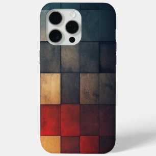 🎨 Mozaïek Texturée in Kleurstalen 🔲 iPhone 15 Pro Max Case