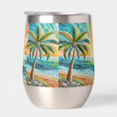 Mozaïek Tropisch strand Sunset Palm Tree (Rechts)