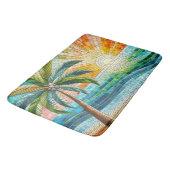Mozaïek Tropisch strand Sunset Palm Tree Badmat (Gekanteld)
