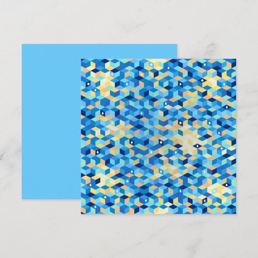 Mozaïek, uitnodiging (Voorkant / Achterkant)