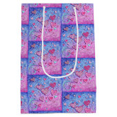 Mozaïek Valentijn Hearts Medium Cadeauzakje (Achterkant)