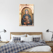 Mozaïek van de Maagd Maria en Jezus Canvas Afdruk (Insitu (Slaapkamer))
