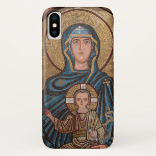 Mozaïek van de Maagd Maria en Jezus iPhone X Hoesje