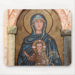 Mozaïek van de Maagd Maria en Jezus Muismat