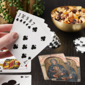Mozaïek van de Maagd Maria en Jezus Speelkaarten (Insitu)