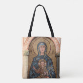 Mozaïek van de Maagd Maria en Jezus Tote Bag (Achterkant)