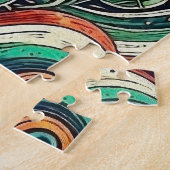Mozaïek van de Mexicaanse vlag Legpuzzel (Zijkant)