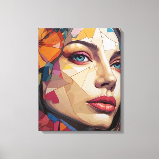 Mozaïek van de Muze Canvas Afdruk (Voorkant)