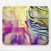 Mozaïek van de textuur, roze geel en zacht gehouwe muismat (Voorkant)
