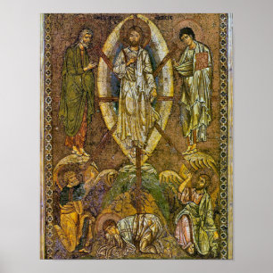 Mozaïek van de Transfiguratie Orthodoxe Icon Print