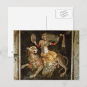 Mozaïek van Dionysus die op een luipaard c.180 AD Briefkaart (Voorkant / Achterkant)